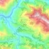 Mapa topográfico Musikot, altitud, relieve