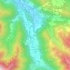 Mapa topográfico La Coume, altitud, relieve