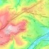 Mapa topográfico Nettleton Hill, altitud, relieve