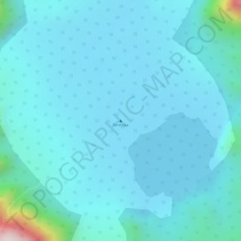 Mapa topográfico Tambora, altitud, relieve