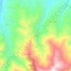 Mapa topográfico Karaca, altitud, relieve