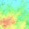 Mapa topográfico Lévéno, altitud, relieve