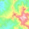 Mapa topográfico As Sudah, altitud, relieve