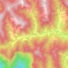Mapa topográfico Calzagatta, altitud, relieve