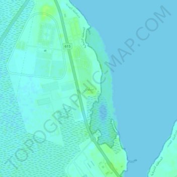 Mapa topográfico Salwa, altitud, relieve
