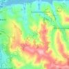 Mapa topográfico Haccombe, altitud, relieve