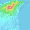 Mapa topográfico Cabo Negro, altitud, relieve