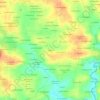 Mapa topográfico Orgère, altitud, relieve