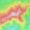 Mapa topográfico Monte Zatta di Levante, altitud, relieve