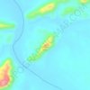 Mapa topográfico The Island Hill, altitud, relieve