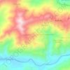 Mapa topográfico Sidi Bouaza, altitud, relieve