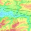 Mapa topográfico Gernewitz, altitud, relieve