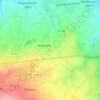 Mapa topográfico Hau de la Lande, altitud, relieve