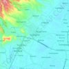 Mapa topográfico Kalangbret, altitud, relieve