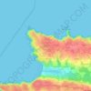 Mapa topográfico Trouguer, altitud, relieve