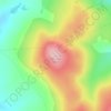 Mapa topográfico Kiilopää, altitud, relieve