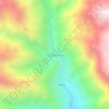 Mapa topográfico Colcapampa, altitud, relieve