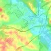 Mapa topográfico Upper Marlboro, altitud, relieve