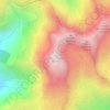 Mapa topográfico Vieux Chaillol, altitud, relieve