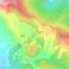 Mapa topográfico Βλάστη, altitud, relieve