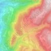 Mapa topográfico Avelengo di Sopra, altitud, relieve