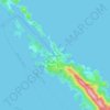 Mapa topográfico Mali Lošinj, altitud, relieve