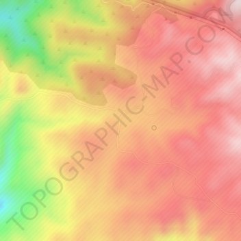 Mapa topográfico Case Springs Dam, altitud, relieve