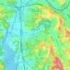 Mapa topográfico 보라동, altitud, relieve