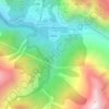 Mapa topográfico Cascade de la Muzelle, altitud, relieve