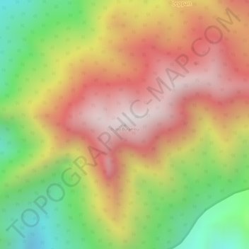 Mapa topográfico Buttu Burambu, altitud, relieve