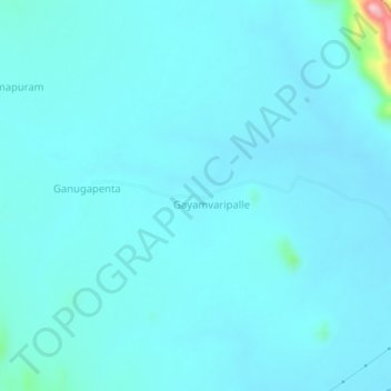 Mapa topográfico Baduguleru, altitud, relieve