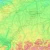 Mapa topográfico Unterallgäu, altitud, relieve