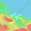 Mapa topográfico Van Anda, altitud, relieve