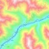 Mapa topográfico Manai, altitud, relieve