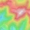 Mapa topográfico Weisse Rudel, altitud, relieve