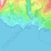 Mapa topográfico Marina di Camerota, altitud, relieve