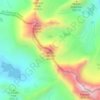 Mapa topográfico Mount Winchell, altitud, relieve