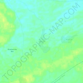 Mapa topográfico Hirna, altitud, relieve