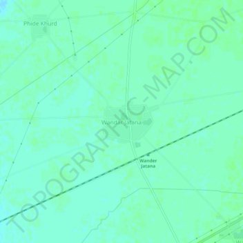 Mapa topográfico Wandar Jatana, altitud, relieve