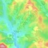 Mapa topográfico Chaumezelle, altitud, relieve
