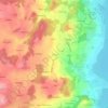 Mapa topográfico Eging, altitud, relieve