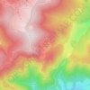 Mapa topográfico La Chaume des Veaux, altitud, relieve