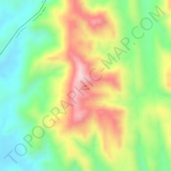 Mapa topográfico العسلي, altitud, relieve