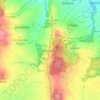 Mapa topográfico Szklary-Huta, altitud, relieve