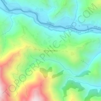 Mapa topográfico Solpa bhanjyang, altitud, relieve