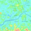 Mapa topográfico Mavoor, altitud, relieve