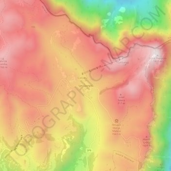 Mapa topográfico San Giorgio, altitud, relieve
