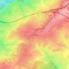 Mapa topográfico Les Quatre Vents, altitud, relieve