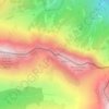 Mapa topográfico Pas de l'Aiguille, altitud, relieve