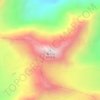 Mapa topográfico Haizi Mountain, altitud, relieve